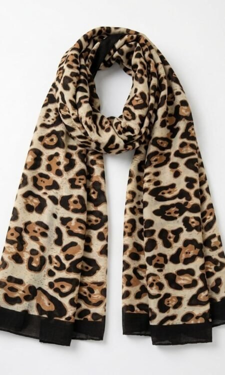 The Wilderness Luxe Leopard Print Scarf