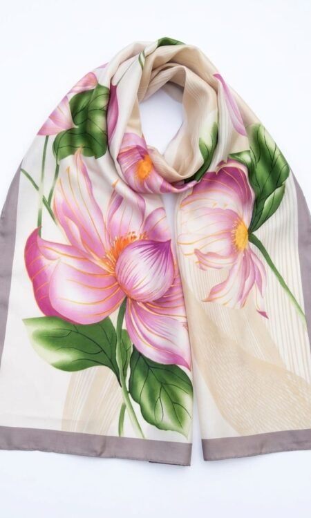 Satin Floral Scarve