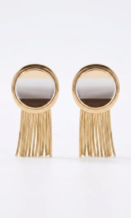 Premium Art Deco Mother-of-Pearl Striped Tassel Earrings