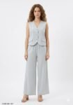 Light Grey Waistcoat Cord Set