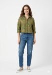 Premium Botanical Crop Shirt