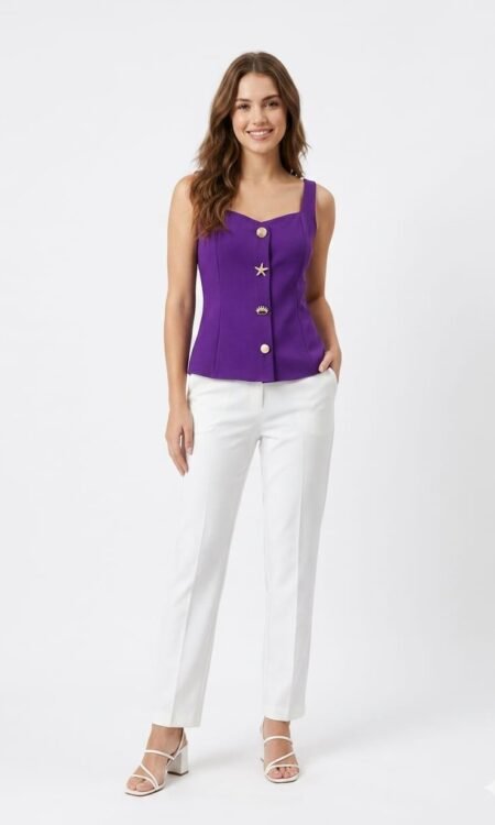 Purple Sleeveless Top