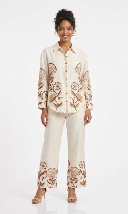 Off White Printed Crd Sat