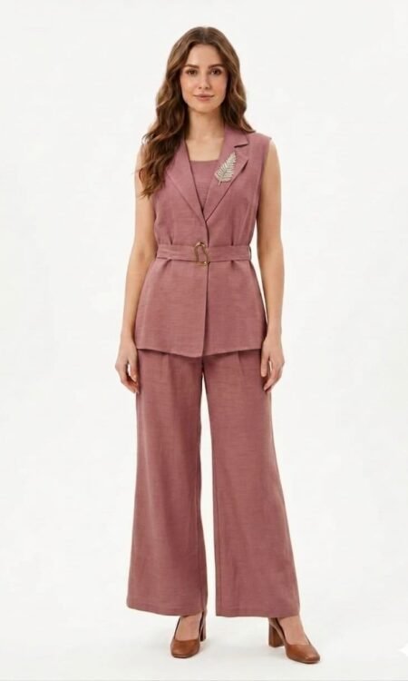Onion Pink Three Piece Cord Set