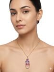 Premium Anti Tarnish Pressed Real Flower Resin Pendant Necklace