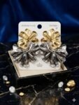 Premium Art Deco Mother-of-Pearl Striped Tassel Earrings