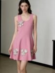 butterfly pink dress