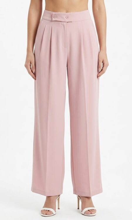 Effortless Pleated Wide-Leg Trouser/ korean-pant