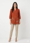 Rust Short Kurti