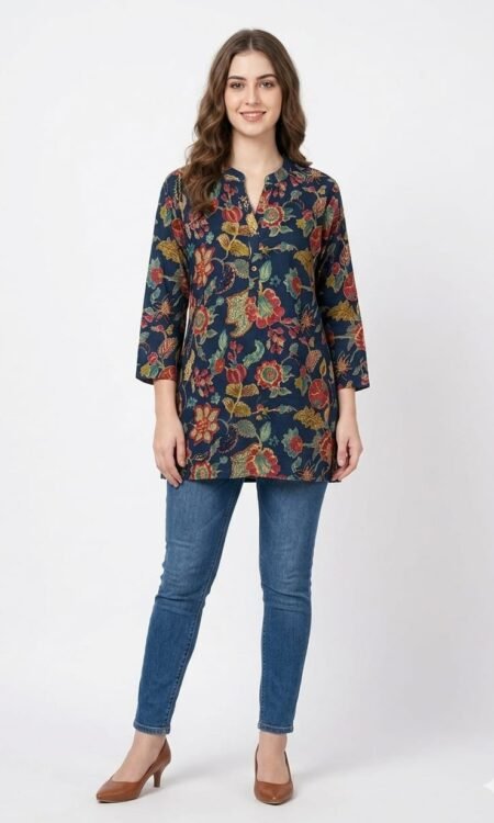 Blue Print Short Kurti