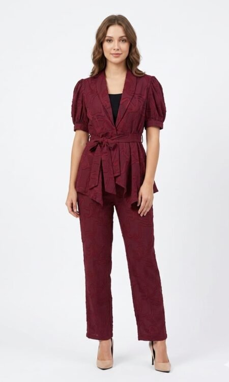 Rich Wine-Burgundy cord set