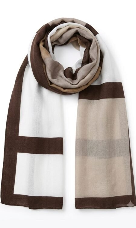 Minimalist Cubist Geometric Luxury Scarf / Stole