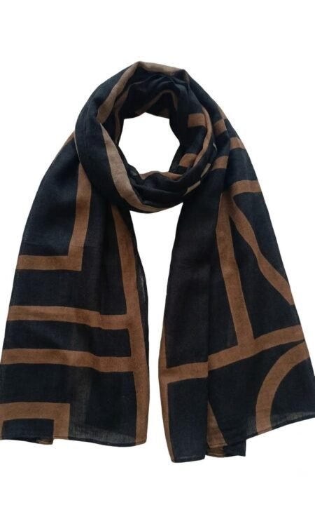 Modern Abstract Geometric Luxury Scarf / Stole
