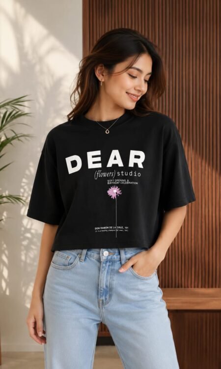 "DEAR" Block Print T-shirt