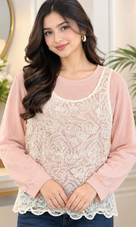 Pink 2 in 1 Combo Top