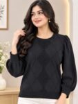 Black Knit Top