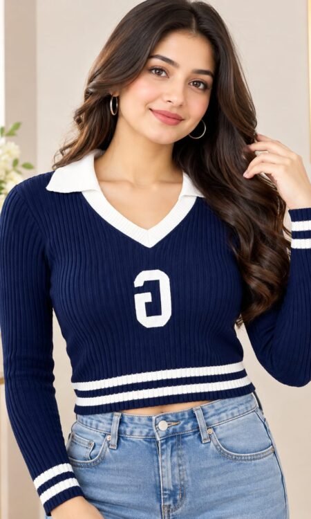 Deep Navy Blue Top