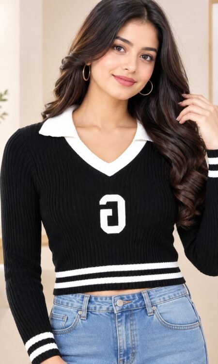 Black And White  Top