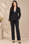 Black Blazer-Trouser Set