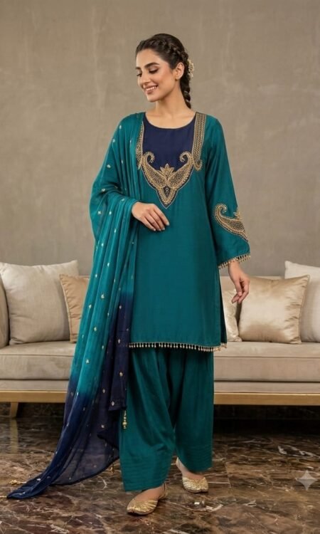3-Piece Farsi Salwar Suit